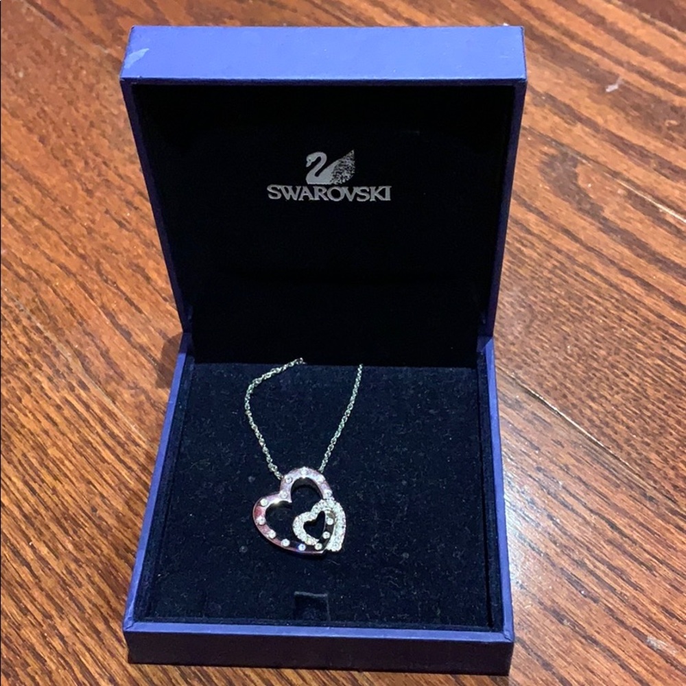 Swarovski heart necklace ❤️❤️